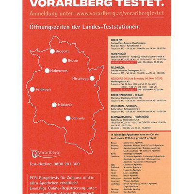 Vorarlberg Testet