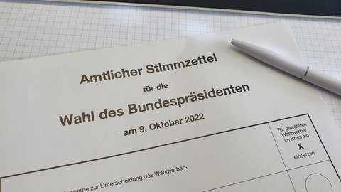 Bundespräsidentenwahl, Sonntag 09.10.2022